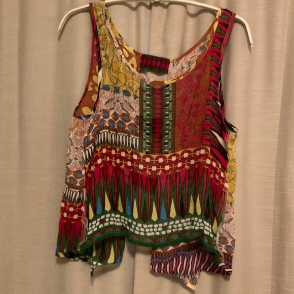 Tiki inspired bold abstract pattern tank - Picture 1 of 12